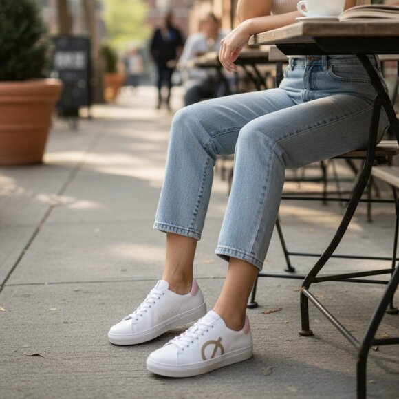 LØCI Origin Sneakers - White/Pink/Sand - Size US 10 / EU 42 - Picture 3 of 10